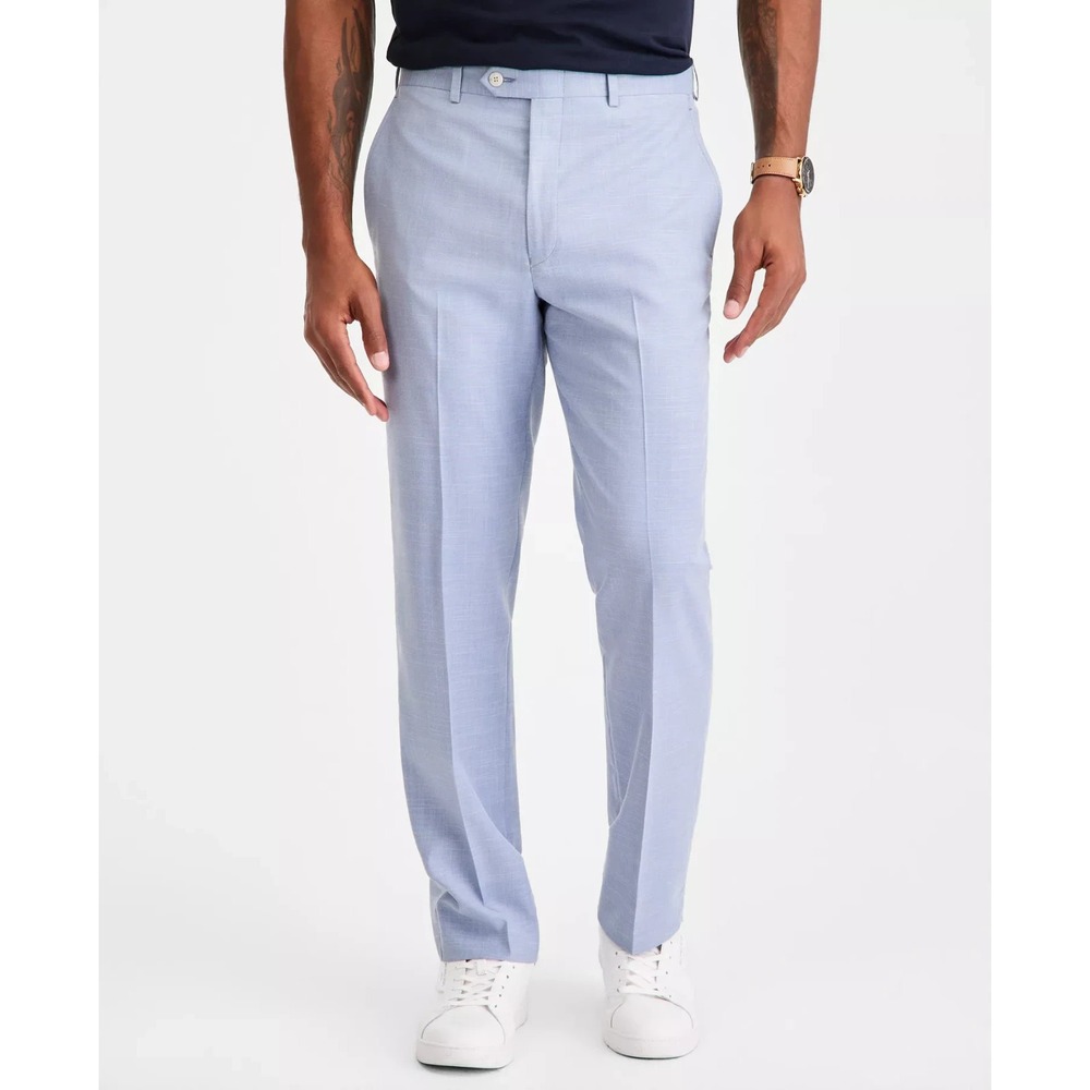 Michael Kors Mens Classic fit Dress Pants 36W 30L Light Blue Solid